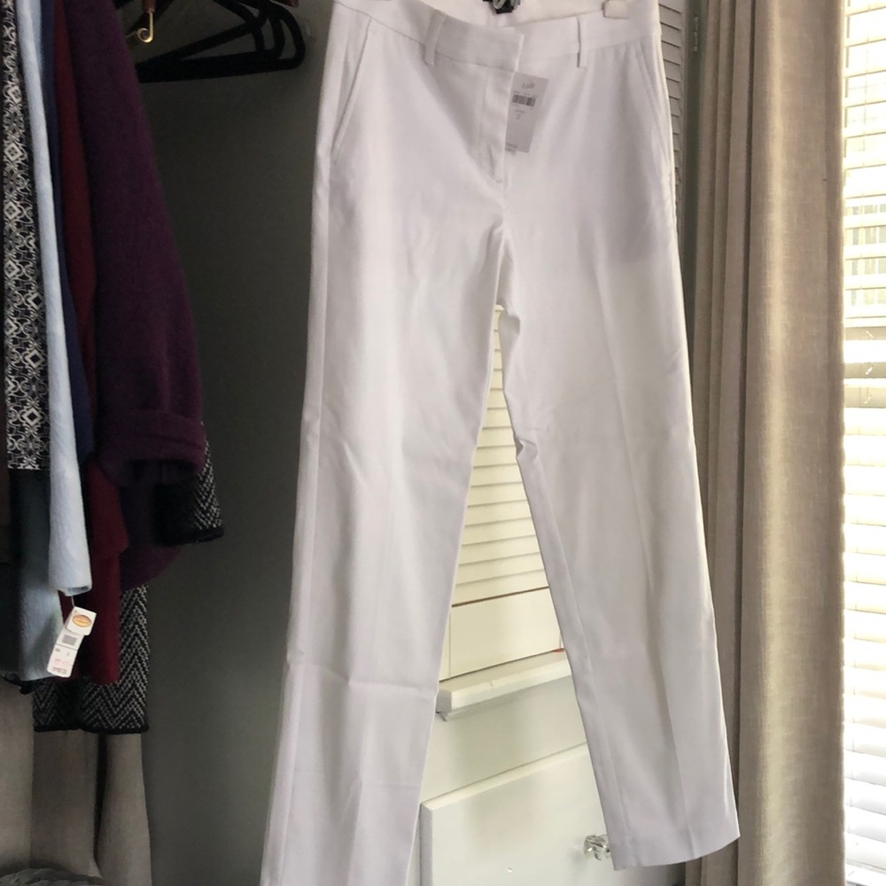 JJill white wearever trouser